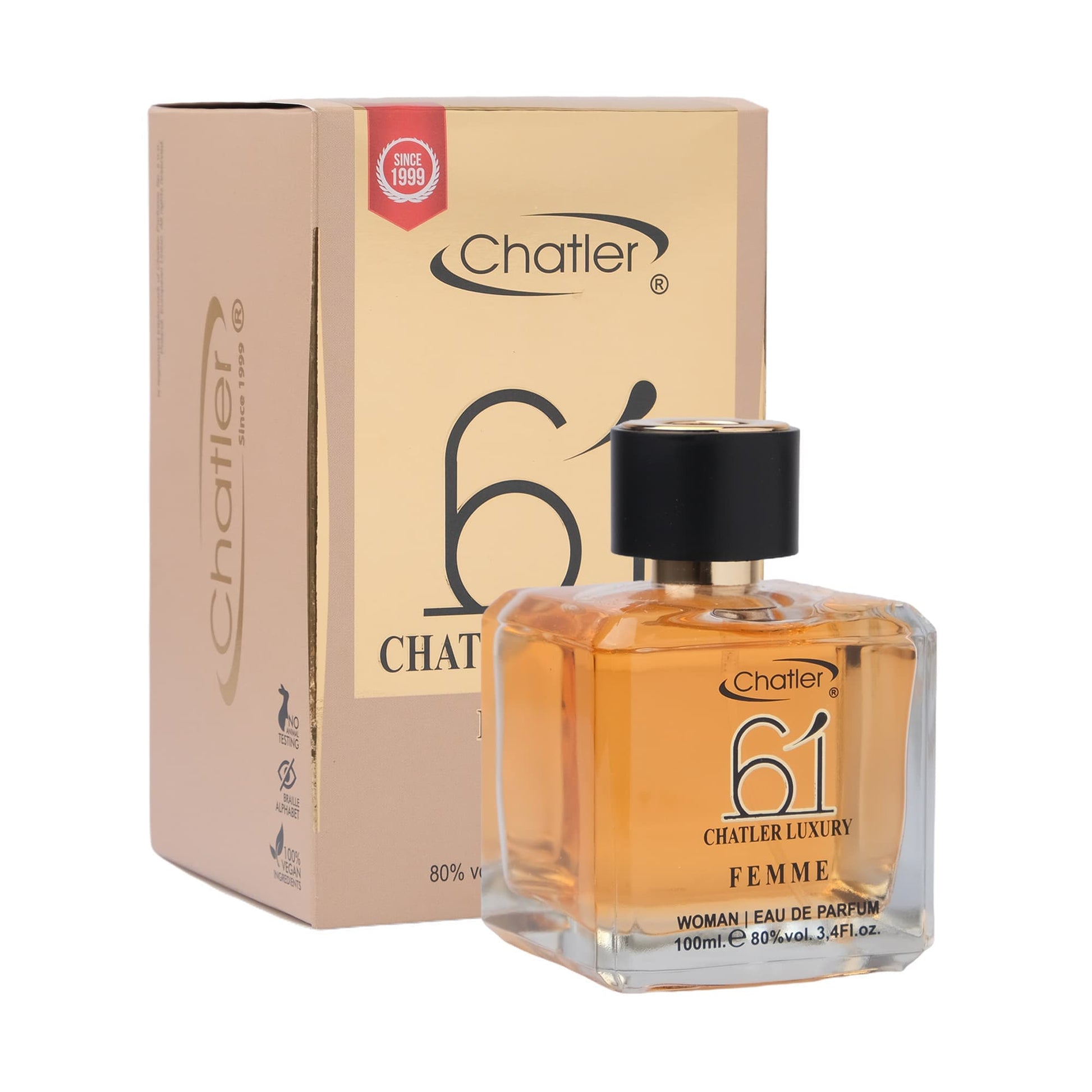 Apa de parfum Chatler – 61 Luxury Femme 100 ml – Inspirat din Armani Si