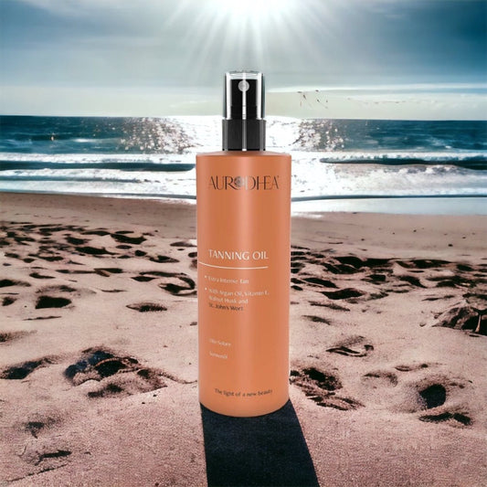 Ulei de Bronzare Natural cu Coajă de Nucă și Sunătoare Aurodhea