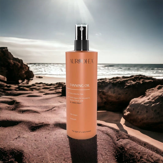 Ulei de Bronzare Natural cu Coajă de Nucă și Sunătoare Aurodhea