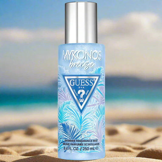 GUESS Mykonos Breeze – Spray corp cu sclipici elegant 250ml
