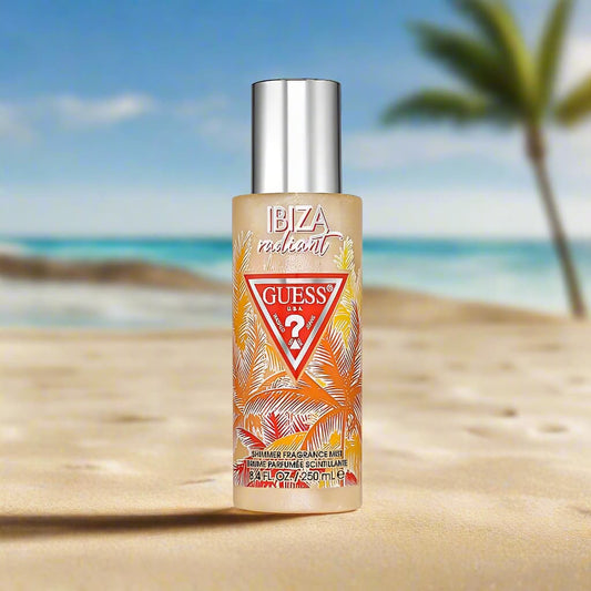 Guess Ibiza – Spray de corp cu sclipici și parfum exotic