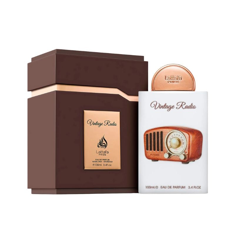Vintage Radio Lattafa – Parfum arabesc unisex, fresh și lemnos