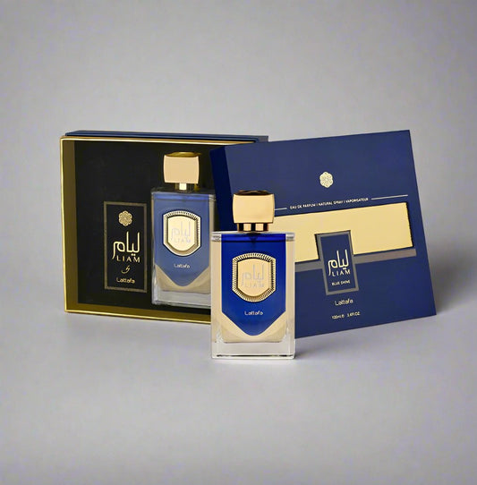 Liam Blue Shine – Parfum Arabesc Fresh pentru Bărbați