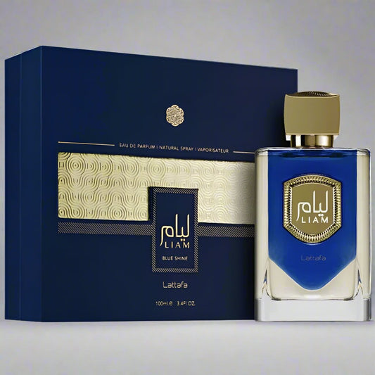 Liam Blue Shine – Parfum Arabesc Fresh pentru Bărbați